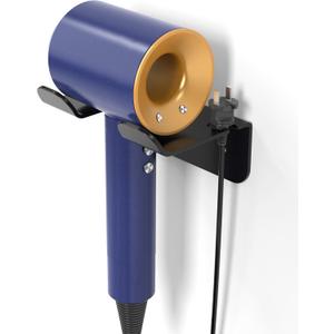 YIGII Hair Dryer Holder Wall Mounted Self Adhesive No Drill with Cord Organizer, Stainless Steel Storage for Bathroom Vanity Cabinet