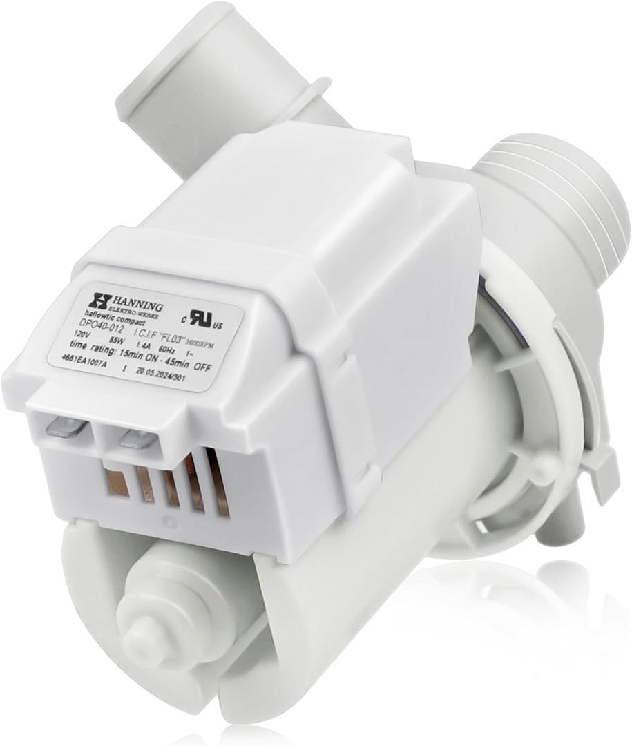 4681EA1007A DP040-012 Washer Drain Pump Assembly(OEM) Compatible with LG WT1501CW WT1201CV WT1201CW WT4870CW, Kenmore 796.31513210 and More, Replacement Parts 2649379 AP5672914 EAP7785119 PS7785119