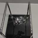 CERROPI Newton Cradle Balance Balls, Newton Pendulum with 7 Balls, Classic Newton Swing Ball, Science Physics Gadget | Desk Toys & Accessories, 70+ Sec Swingtime, Marble Base, Black