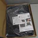 Rhino Valley Walker Tray for Folding Walker, Tray for Walkers with Non-Slip Mat for Food, 3 Front Pockets & 2 Cup Holders, Fits Most Standard Folding Walkers, Walker Accessories for Senior, Black