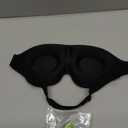 MZOO Luxury Sleep Eye Mask for Side Sleeper Men Women, Zero Eye Pressure 3D Sleeping Mask, Light Blocking Patented Design Night Blindfold, Soft Eye Shade Cover for Travel, Black