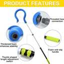Volleyball Spike Trainer with Adjustable Height & Real Ball Feel