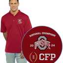 Vantage Apparel Men's 2024 Cfp National Champs Ohio State Buckeyes Polo M/L