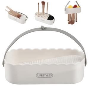 DUcare Makeup Brush Cleaner 4 in 1 Makeup Brushes Sponges Cleaning Mat Removes Cosmetic Color Brush Cleaner Pad for Cleaning Makeup Sponges Brushes