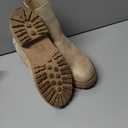 vodvob Women's Chelsea Boots Fashion Slip On Ankle Booties Casual Elastic Chunky Block Booties (8, Nude)