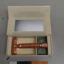 VIKINGS BLADE Double Edge Safety Razor + 5 Swedish Steel Blades + Luxury Case. Smooth, Reusable, Recyclable (Chieftain "Hera") (Frosted Rose Gold)