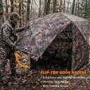 Hunting Blind 360 See Through, Pop Up Ground Blind, Deer Hunting Blind, 2-3 person