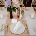 100 Pcs Disposable Gold Placemats Set 13 Inch Round Gold Foil Mesh Pressed Table Doilies Metallic Thin Mesh Table Runner for Home Decoration Dining Wedding Birthday Party