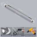 36 Inch Shower Grab Bar 1.25" Dia, 2 Pack Chrome Anti Slip Bathroom Grab Bar, 304 Stainless Steel Knurled Handicap Grab Bars, Safety Support Handrail,Bath Shower Handle for Elderly Injury Senior