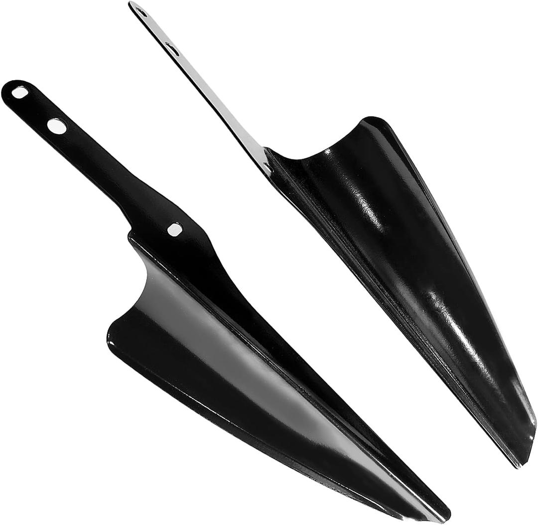 Motocycle Front Fork Mount Wind Deflectors Windshield Compatible with Harley Touring Road King Street Glide Electra Glide CVO FLHT FLHR FLHX 1995-2021 Gloss Black