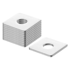uxcell 30Pcs 1" Square Plate Washer for 5/16" Bolt, 304 Stainless Steel Bearing Plate Flat Washers Spacer Gasket for Machinery Repair, Outdoor Construction (0.08" Thick)