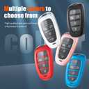 for Hyundai Key Fob Cover with Keychain for Hyundai Sonata Santa Fe Nexo Tucson Palisade 2025 2024 2023 2022