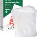 UTILIMATES Quart Vacuum Sealer Bags for Food, 8x11 Inch, BPA Free Heavy Duty Vacuum Seal Bags for Food Saver, Freezer, Seal a Meal, Sous Vide, Meal Prep, Preprinted Labeling Area, Precut 100 count