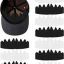 10 PCS Baseball Caps Inserts, Flexible Washable Reusable Hat Sweat Liner, Hat Liners Sweat Protection, Hat Shaper Insert, Hat Stiffener, Baseball Cap Sweat Liner (Black & White)