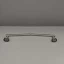 USHOWER Brushed Nickel Towel Bar, 24-Inch Towel Rack for Bathroom Wall Mounted, Thicken SUS304 Stainless Steel Towel Rod Modern Home Decor (Total Length 26-Inch)