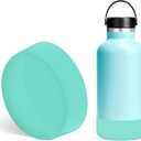 Linkidea Water Bottle Boot Compatible with YETI Rambler Bottle 64oz, Silicone Water Bottle Bottom Sleeve Cover Protector, Waterbottle Bumper (Mint)