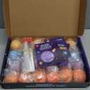 28 Pack Valentines Day Gifts for Kids Classroom, Galaxy Slime Valentines Day Cards for Kids School, Fun Classroom Valentines for Class Exchange Cards Party Favors for Boys Girls Students