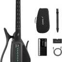 Enya CYBER-G Stringless Smart Guitar,Portable Foldable Travel Guitar with App-Controlled Chords,Hundreds of Instrument Sounds, Built-In Speaker & Drum Machine,Quick-Learn for Adults/Beginners