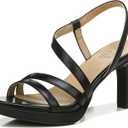 Naturalizer Women’s Brenta Heeled Sandal (Black, M)