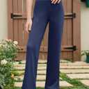 Haloumoning Girls Flare Leggings Kids Casual High Waisted Stretchy Wide Leg Pants Bell Bottoms 5-14 Years