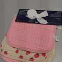 Itzy Ritzy Set of 2 Baby Burp Cloths  Ultra-Soft Absorbent Burping Cloths for Babies - Made of 100% Cotton Muslin and Generously Sized with Trendy Coordinating Prints  Machine Washable (Strawberry)