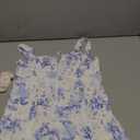 Women's Floral Corset Dress Formal Cocktail Dresses Going Out Casual Sundress Split Thigh Spaghetti Strap Vintage Dress (Medium, Blue)