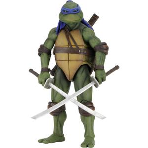Teenage Mutant Ninja Turtles (1990 Movie) 1/4 Scale Action Figure Leonardo | 16.5 in Tall, 30 Points of Articulation, Includes Katana with Scabbards, Mutagen Canister, Pizza Slice, (1990 Movie)