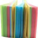 4 x Memo Paper, Colored self-Adhesive Note Paper, Student Notebook, memo and Message Notebook, Each 100 PagesUsed for Office, Home, and School (Medium)