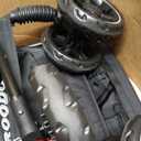 ROODO 4 Wheel Dog Cat Pet Stroller Best Lightweight Foldable Compact Portable Jogger All Terrain Travel Pet Gear Puppy Doggie Bunny Kitty Stroller for up to 30lbs Medium Small Dogs Cats(Light Khaki)