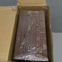 BAYKA Floating Shelves for Wall, Set of 3, Wall Mounted Rustic Wood Shelves for Bathroom, Bedroom, Living Room, Kitchen, Small Hanging Shelf for Books/Storage/Room Decor, Walnut-Like, 15.7in