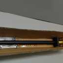 Drapery Window Curtain Rods 28 to 48 Inch, Modern Window Curtain Rod with Brushed Gold End Cap Finials,1" Window Treatment Curtain Rod for Wall and Ceiling Mount