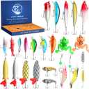 Fishing Advent Calendar 2025 Adult Fishing Advent Calendar Fishing Gifts For Men Teens Boys 24 Days Christmas Countdown Calendar Fishing Tackle Lures Gifts For Men