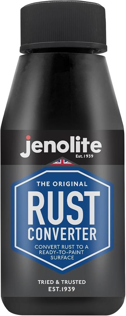 JENOLITE Rust Converter for Metal | 150ml (5 fl oz) | Rust Converter & Inhibitor | Rust Remedy, Rust Reformer for Metal | Convert Rust to A Ready to Paint Surface