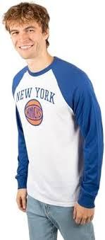 Ultra Game NBA Men's Super Soft Raglan Baseball T-Shirt New York Medium