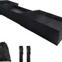 Under Seat Storage Box Compatible with Chevy Silverado/GMC Sierra 1500 2014-2018; 2015-2019 Silverado/Sierra HD Double Cab, Foldable Underseat Organizer Crew Cab Accessories