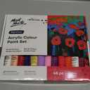 Mont Marte Signature Acrylic Paint Set, 48 Colors x 36 ml, Semi-Matte Finish, Suitable for Canvas, Wood, MDF, Leather, Air-dried Clay, Plaster, Cardboard, Paper and Crafts (48 Count (Each 1.22 Fl Oz))