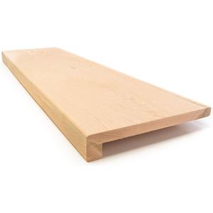 Solid Red Oak Stair Tread with Small (3/4") Square Nose Profile (42" X 11 1/2")