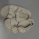 ChayChax Toddler Boys Girls Double Buckle Sandals Children's Adjustable Back Strap Water Sandal, Beige, 11 Toddler