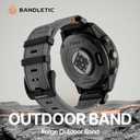 Bandletic Quick Fit 22mm Watch Band Compatible with Garmin Fenix 8 47mm Band - Tactical Strap for Fenix 7 6 Pro/5 Plus/Instinct 3 E 45mm 2/Forerunner 965/955/945 /Approach/Descent G2 G1/Quatix/Tactix8