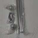 Standard Decorative Curtain Rods for window 30 to 55,3/4 inch Adjustable Curtain Rods，Heavy Duty Drapery Rods，Silver