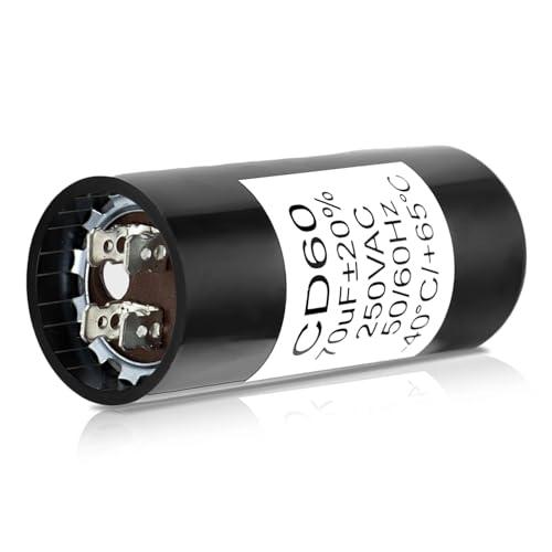 19988A Start Capacitor Compatible wit Genie 1/2HP Openers – 70 MFD 220V Garage Door Opener Starting Capacitor Replacement (Compatible with Genie 19988 & X-19988-A, Not for Running Capacitors, 60Hz AC)