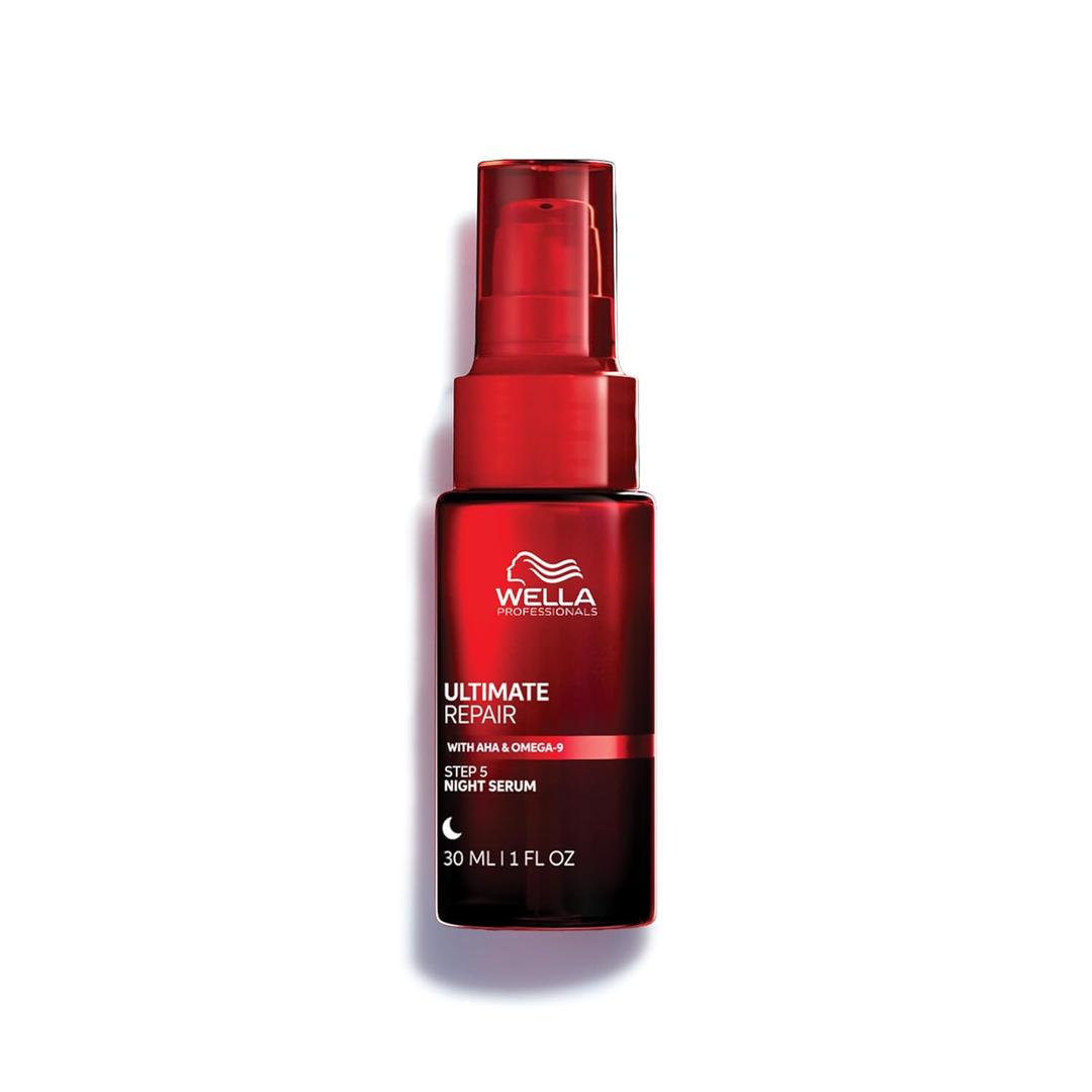 Wella Professionals ULTIMATE REPAIR Night Serum | Overnight Leave-in Treatment for Dull, Dry, Frizzy Hair | Repair Breakage & Protect Against Night Stressors | All Hair Types - (1 Fl Oz (Pack of 1))