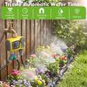 172FT Drip Irrigation System Kit with 2 Zone Water Timer,1/2" High-Flow Mainline Automatic Watering System,26PCS 360Adjustable Nozzles,6-Way Fast-Plug Irrigation Kit for Agricultural Yard,Lawn