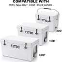 2 Pack Drain Plugs for RTIC Coolers, Large & Small Cooler Drain Plugs Compatible with RTIC 20QT, 45QT, 65QT Coolers with New Two Drains