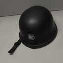 Motorcycle Helmet, Aircraft Style, Black (XL)
