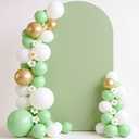 6 FT Arch Backdrop Cover, Wedding Sage Green Arch Covers Stretchy Backdrop Spandex Fitted for Baby Shower Birthday Balloon Chiara Stand Decor Sage Green 6FT