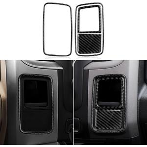 Center Control Dashboard Cover Decals for 2013-2018 Dodge Ram 1500 2500 3500 Accessories Carbon Fiber Interior Stickers, A