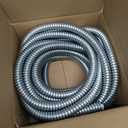 50 ft 3/4 Inch Reduced Wall Flexible Metal Conduit,Low Voltage, Galvanized Steel Outdoor Electrical Conduit for Greenfield Wiring, Cable Management