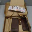 TESLYAR Wood Phone Docking Station for Men - Desk or Nightstand Organizer - Birthday Gifts for Husband, Dad - Anniversary Idea from Wife - Key Holder, Stand Wallet, Watch & Essentials (Bourbon Brown)