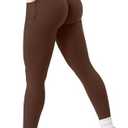 Sogetdo No Front Seam Leggings with Pockets for Women High Waistd Buttery Soft Stretchy Workout Gym Yoga Pants, S